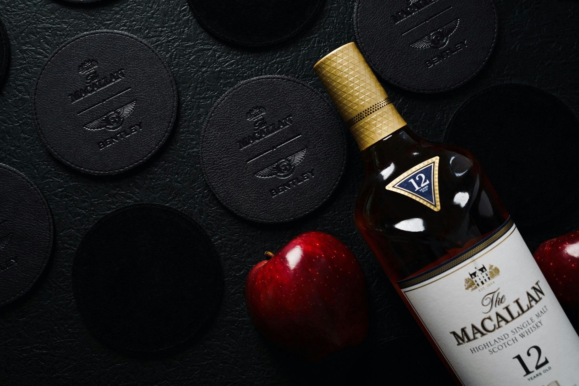 MACALLAN BENTLEY drink wine apple Coaster  - fresh id